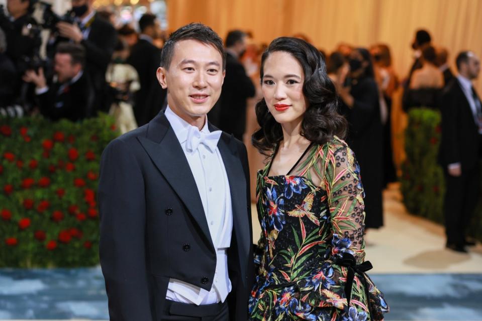 TikTok CEO Shou Zi Chew and his wife, Vivian Kao, attended the 2022 Met Gala. Sources told The Post that the popular video app likely paid in the “high seven figures” to sponsor the gala this year. WireImage