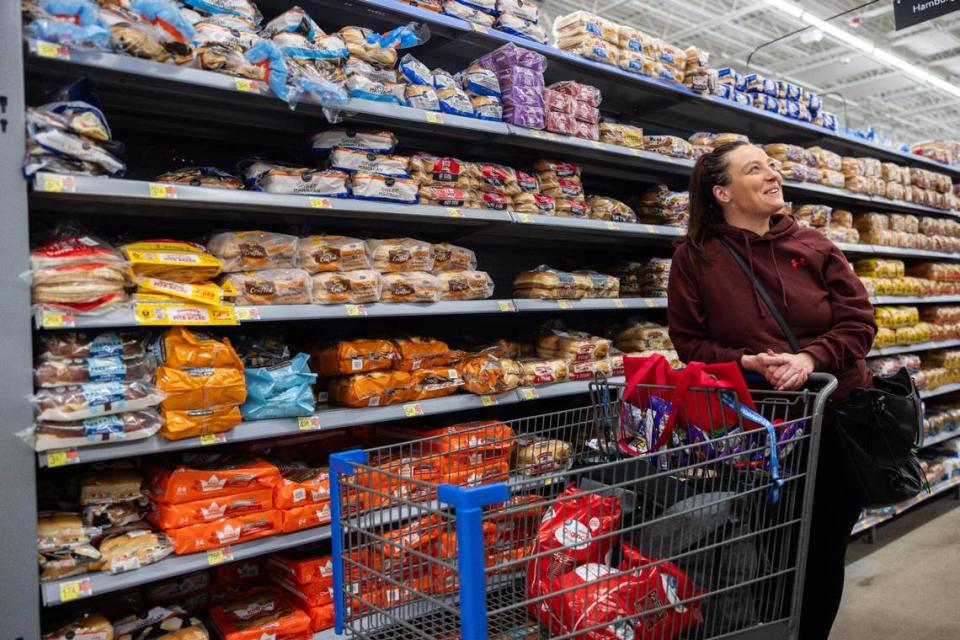 While shopping at Walmart at The Arboretum in Charlotte on Wednesday, Kelli Burke of Matthews said she likes shopping there because of the pricing and convenience. That attitude is reflected in the company dominating the region’s grocery market share for the fifth year in a row.