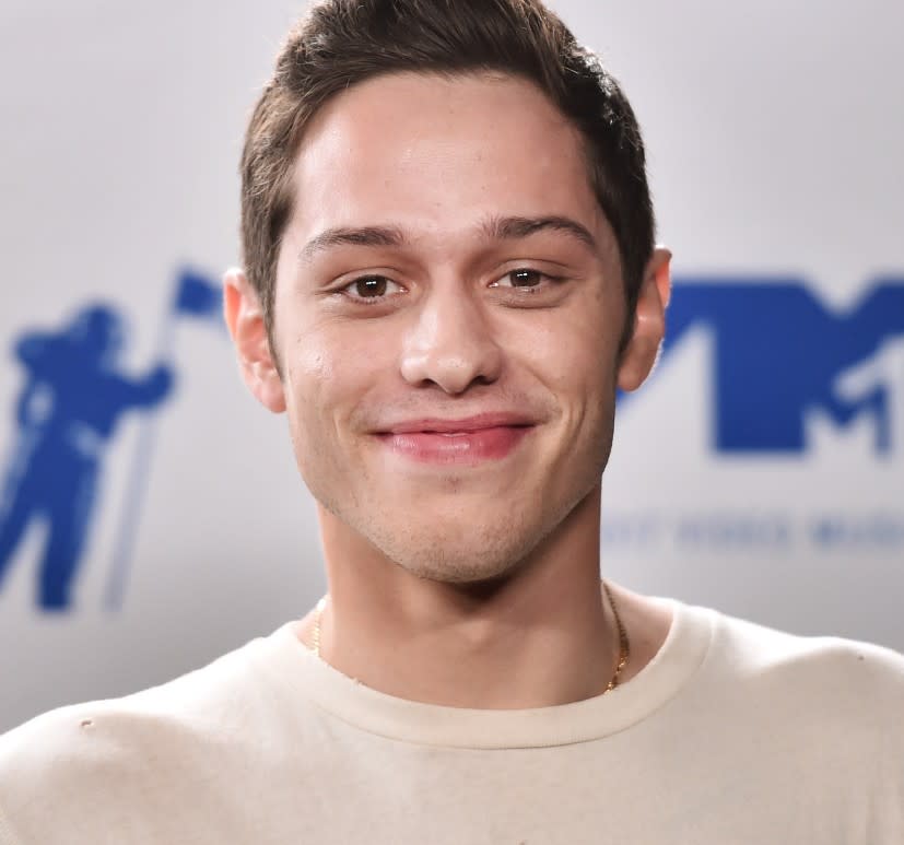  US actor-comedian Pete Davidson arrives for the 2021 Met Gala at the Metropolitan Museum of Art on September 13, 2021 in New York. 