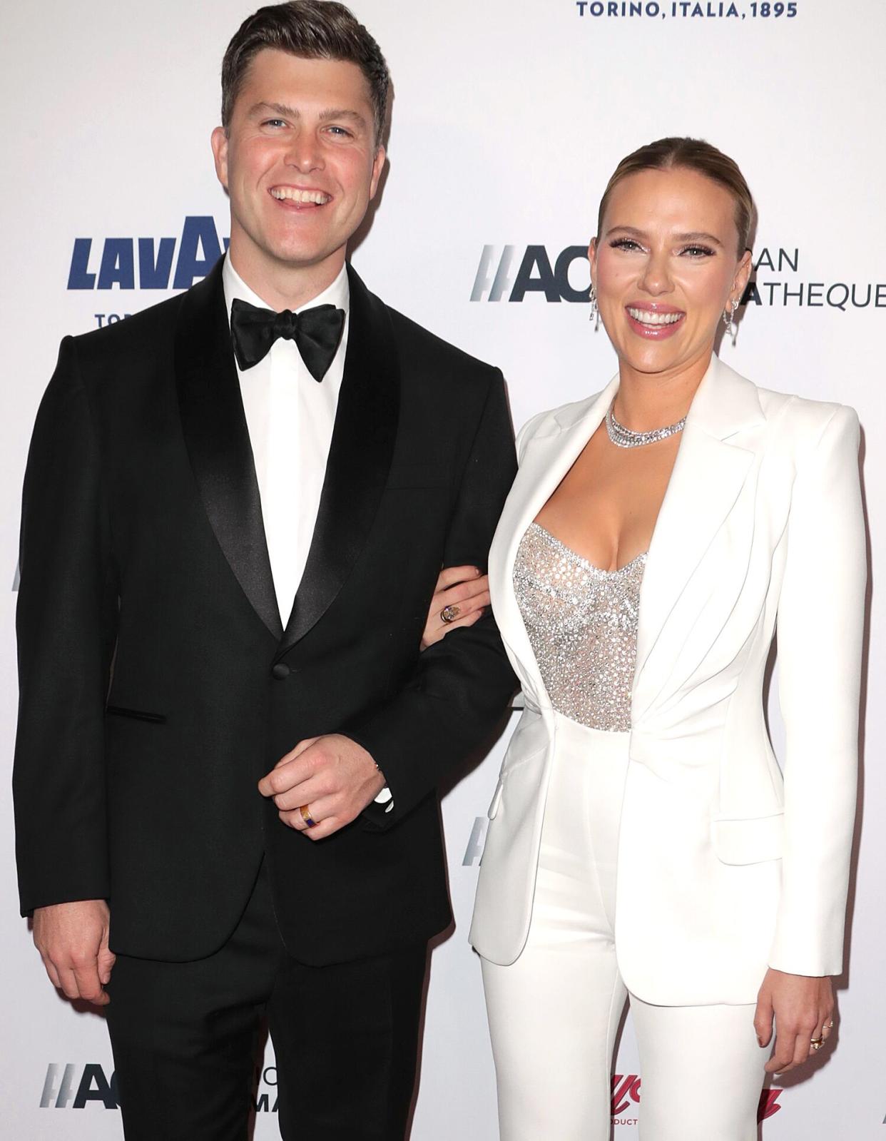 Scarlett Johansson and Colin Jost