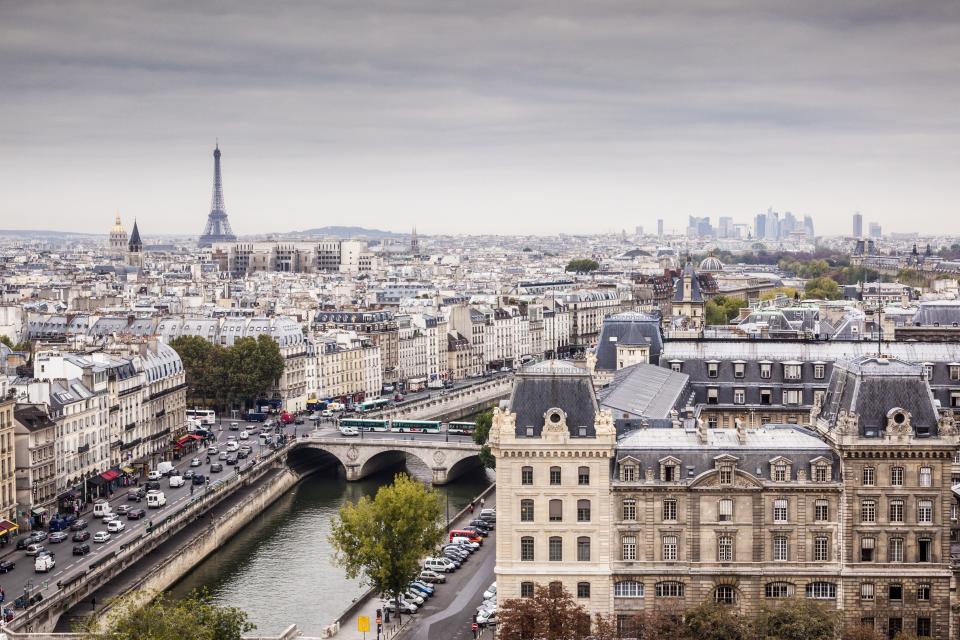 Looking across Paris