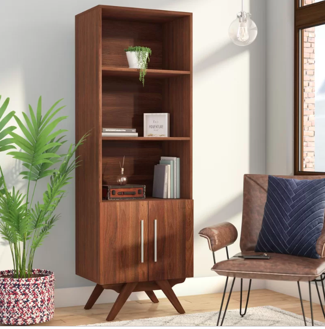 Wade Logan Barclay standard bookcase. (Photo: Wayfair)