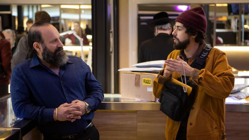 On Hulu's "Ramy," Nakli (left) plays the title character's Uncle Naseem. Ramy Youseff, the show's award-winning creator and lead actor, credits Nakli with playing a formative role in his career. - Craig Blankenhorn/Hulu