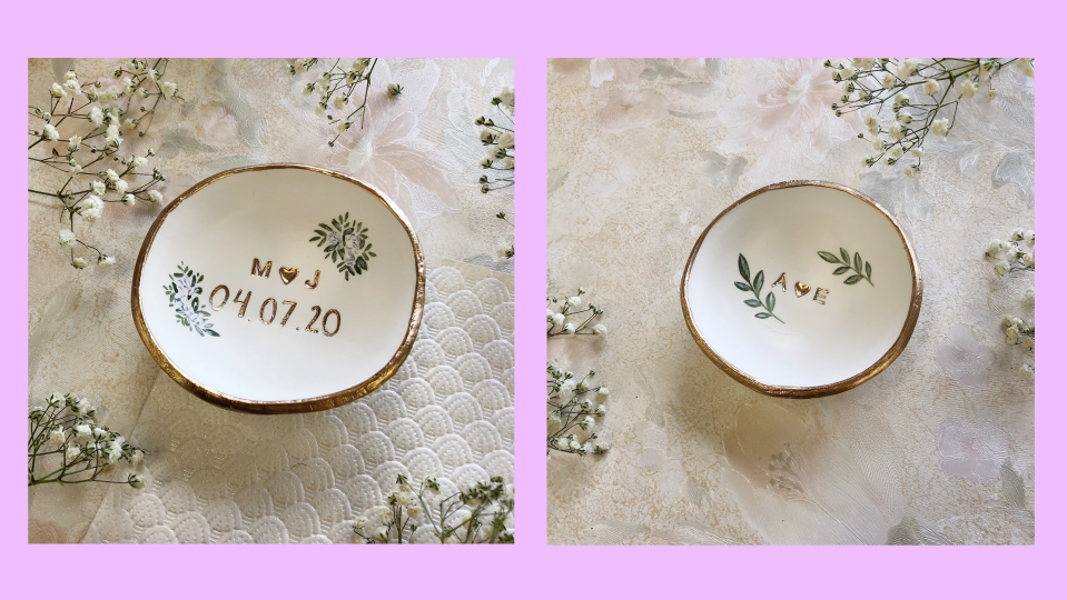 Best Etsy wedding gifts: A personalized jewelry dish