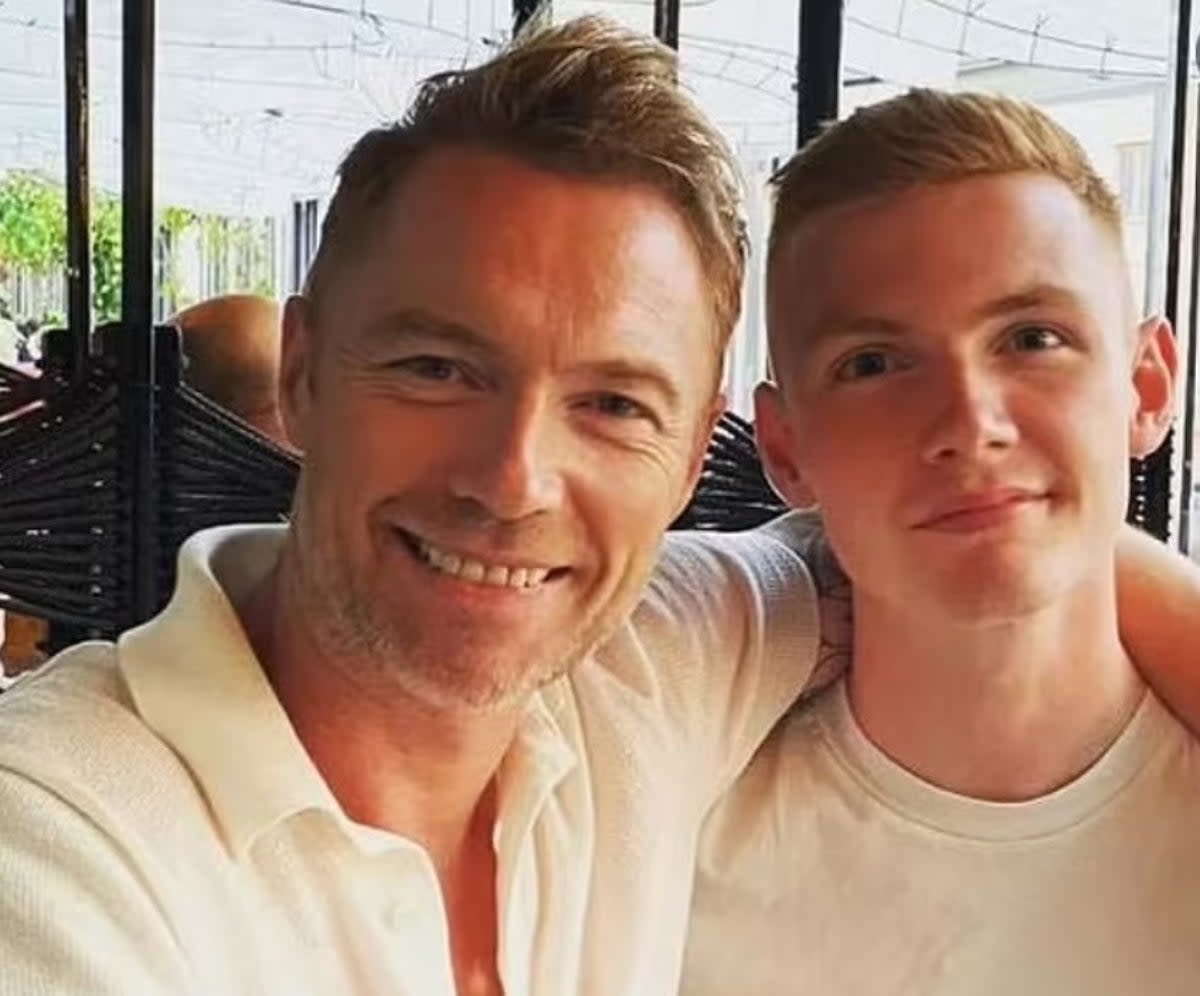 Ronan Keating with son Jack  (Instagram/Jack Keating)