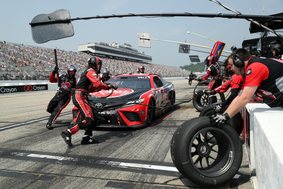 A slow first pit stop and a loose wheel on a second put Christopher Bell in a hole he couldn't climb out of on Monday.