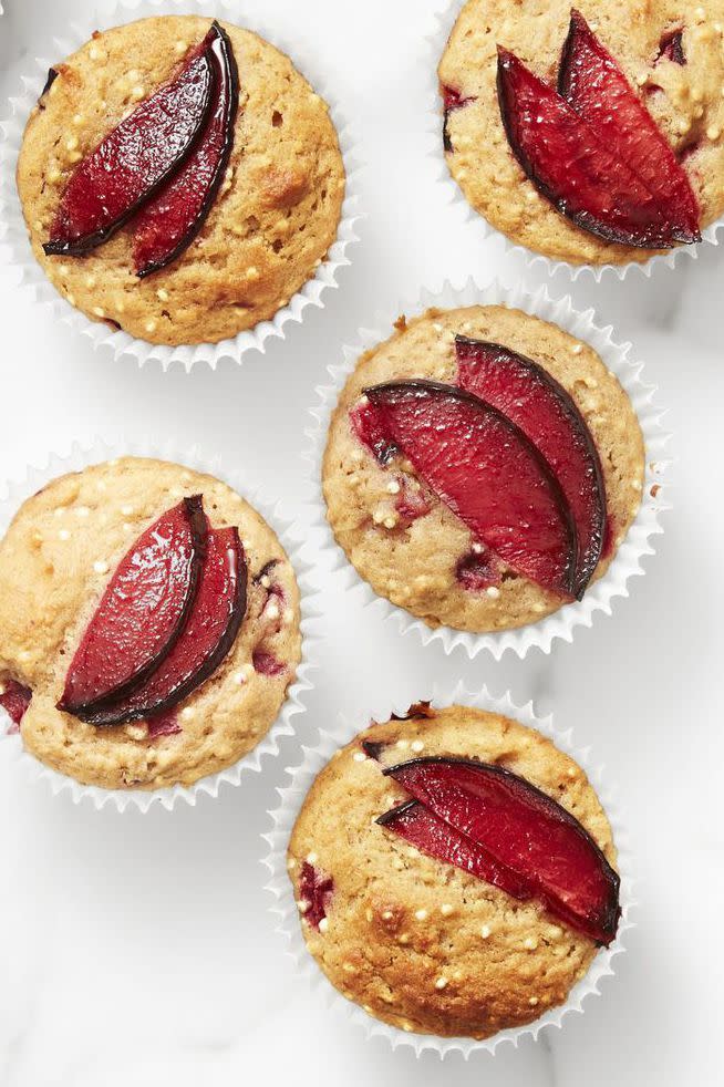 Spiced Plum and Quinoa Muffins