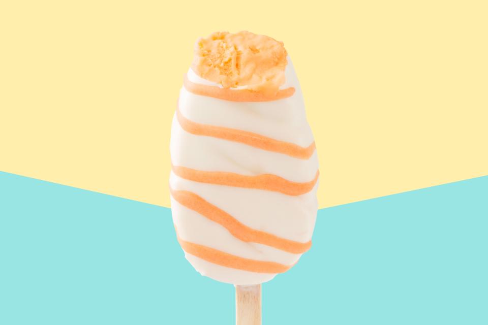 You can enjoy Orange Dreamy Creamy, from Carvel, as a pop