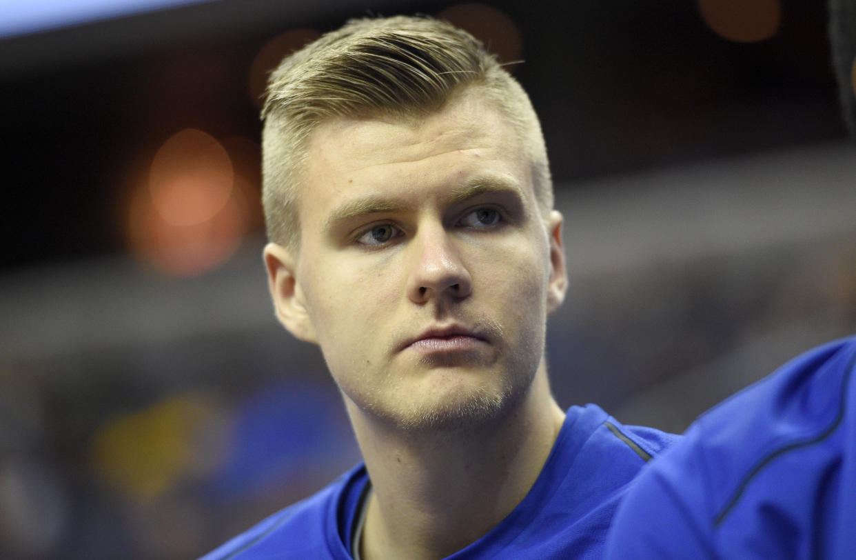 Knicks phenom Kristaps Porzingis has missed six games this season. (AP)