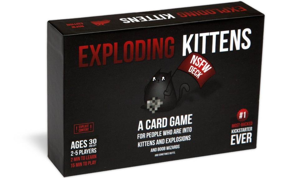 <p><a rel="nofollow noopener" href="https://www.amazon.co.uk/Exploding-Kittens-Explicit-Content-ENGLISH/dp/B010TU7LP2/" target="_blank" data-ylk="slk:SHOP NOW;elm:context_link;itc:0;sec:content-canvas" class="link ">SHOP NOW</a></p>