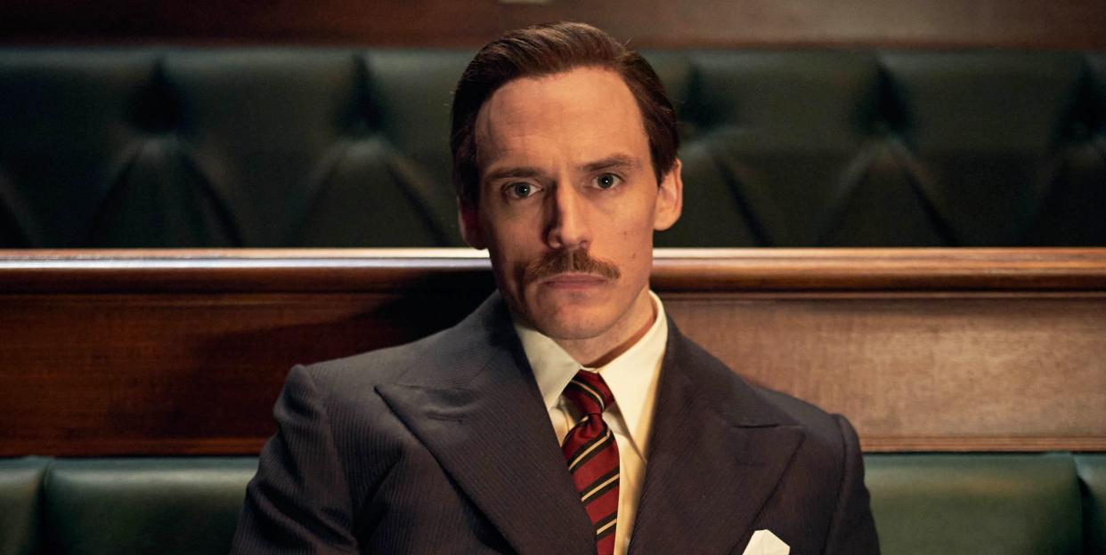 sam claflin as oswald mosley, peaky blinders season 6 finale