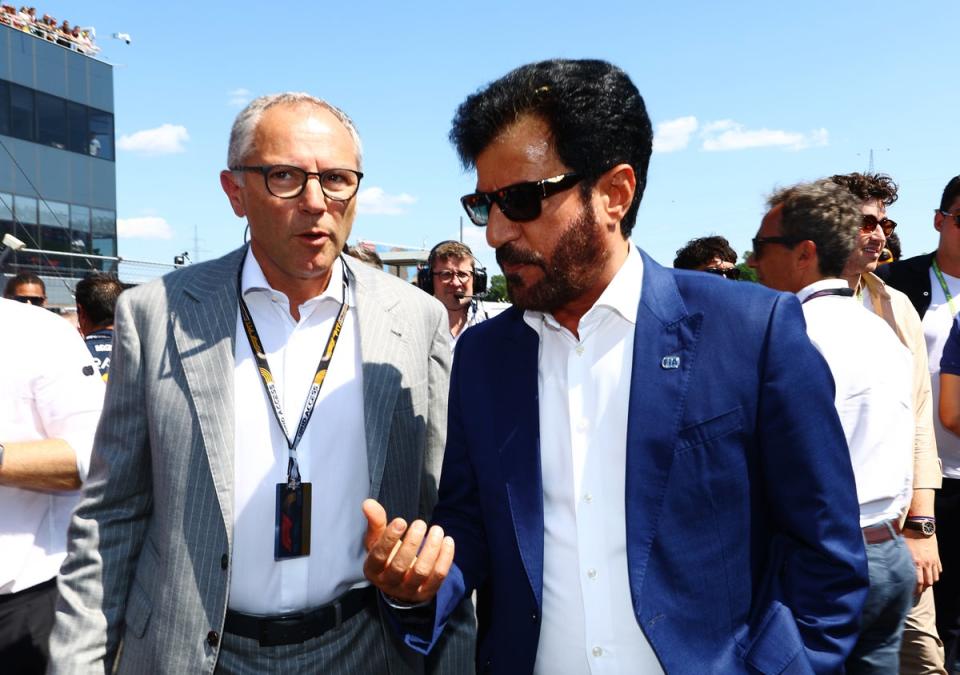 The letter from Massa’s lawyers was sent to F1 boss Stefano Domenicali (left) and FIA president Mohammed Ben Sulayem (right) (Getty Images)