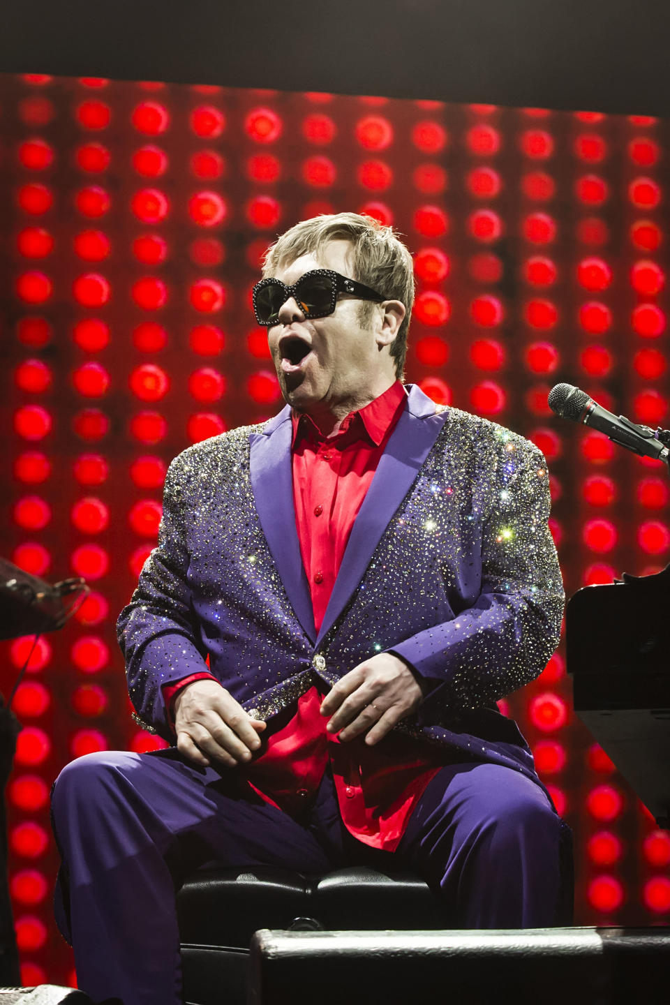 John performs live on stage during a concert at the Mercedes-Benz Arena on July 7 in Berlin, Germany.&nbsp;