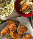 Give fragrant pilaf a whirl alongside the tastiest spiced barbecued chicken in town.<br><br><a rel="nofollow" href="https://au.lifestyle.yahoo.com/better-homes-gardens/recipes/r/15593062/aromatic-chicken-with-studded-pilaf-recipe/" data-ylk="slk:RECIPE: Aromatic chicken with studded pilaf;elm:context_link;itc:0;sec:content-canvas" class="link ">RECIPE: Aromatic chicken with studded pilaf</a>