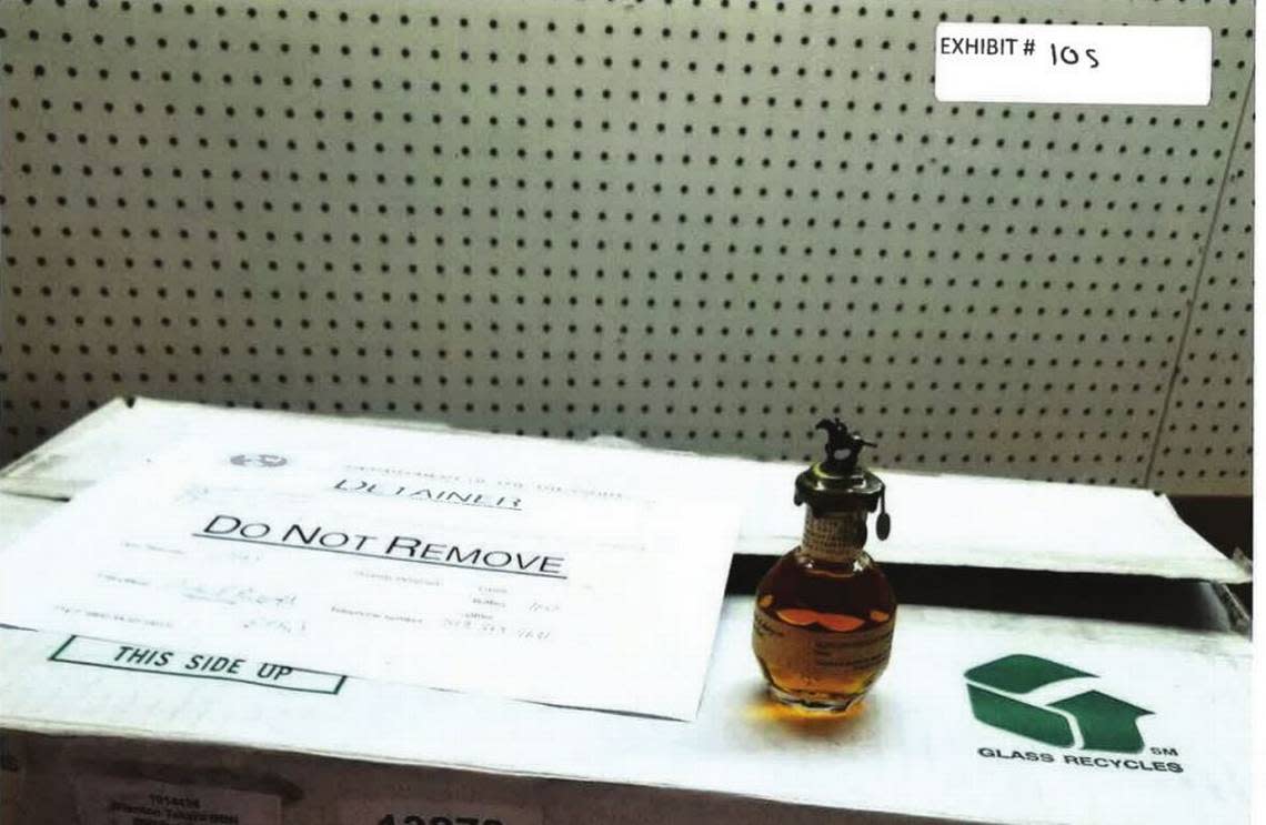 In Washington D.C., investigators found and detained dozens of “mini” Blanton’s bottles that are labeled for the Chinese market, according to the ABRA investigators’ case file.