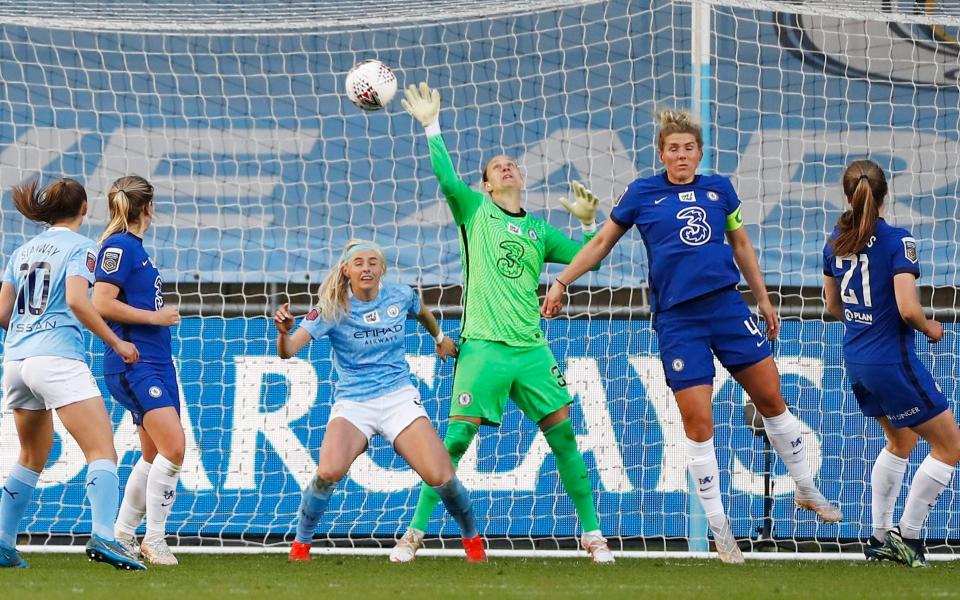 Ann-Katrin Berger's match-saving - and potentially title-winning - save - Reuters