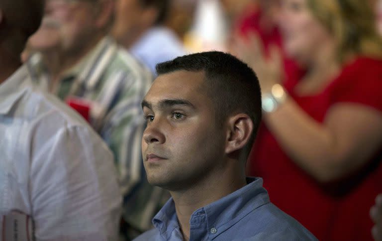 Elián González, durante un homenaje a Fidel Castro en 2016