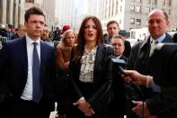 Film producer Harvey Weinstein's defense attorneys Donna Rotunno and Damon Cheronis talk to the media at the New York Criminal Court following Weinstein's guilty verdict in his sexual assault trial in New York