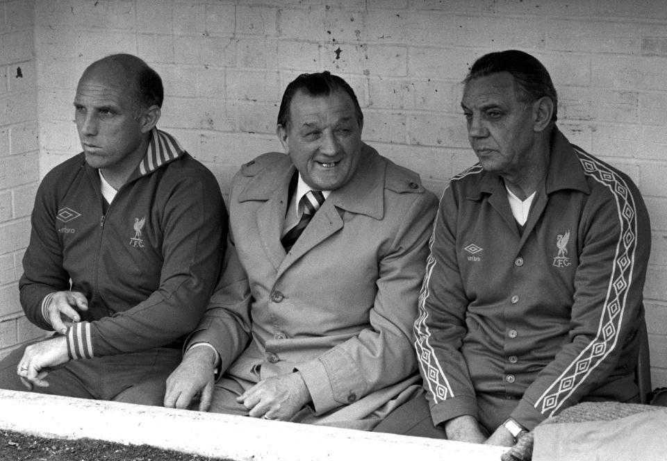 British bosses: Liverpool manager Bob Paisley and assistant manager Joe Fagan who went on to great things at Anfield