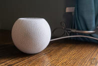 Apple HomePod mini review photos.