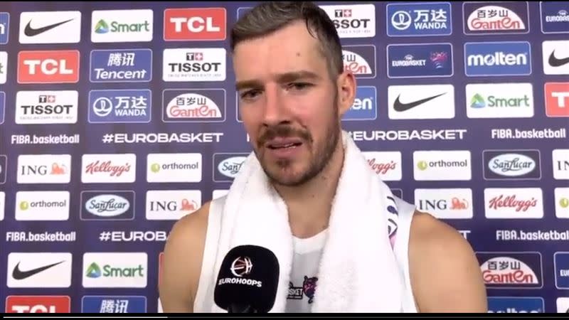 德拉吉奇（Goran Dragic）回應瑞納斯（Gilbert Arenas）的言論。（圖／翻攝自Eurohoops推特影片畫面）