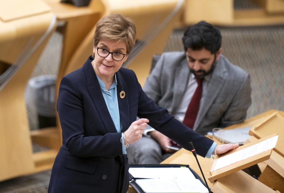 First Minister Nicola Sturgeon said people should not put Christmas plans on hold (Jane Barlow/PA) (PA Wire)