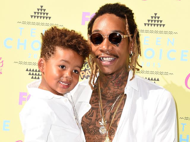 Steve Granitz/WireImage Wiz Khalifa and his son Sebastian Taylor Thomaz attend the Teen Choice Awards 2015 on August 16, 2015 in Los Angeles, California