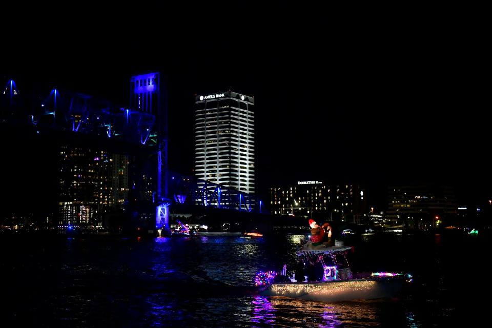 The Jacksonville Light Boat Parade is traditionally held on the Saturday after Thanksgiving.