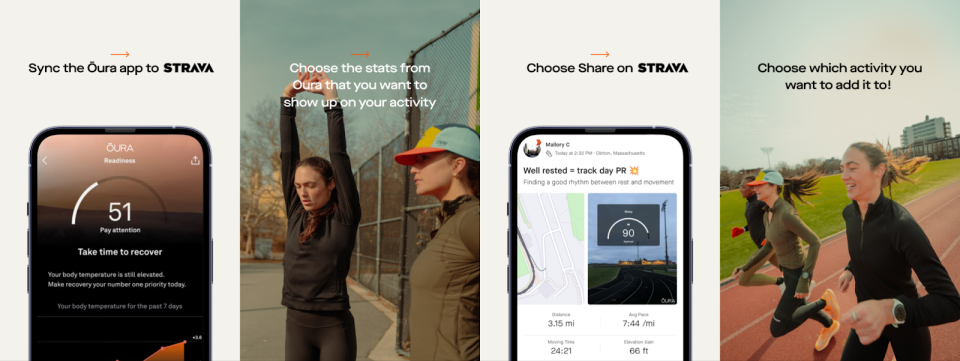 Strava and Oura integration steps