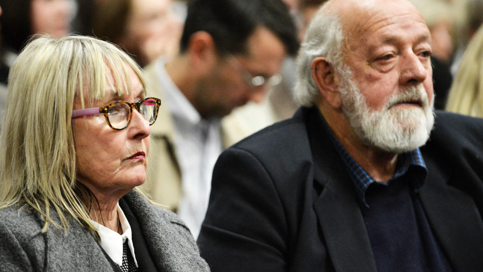 Reeva Steenkamp's parents June and Barry, pictured here at Oscar Pistorius' sentencing hearing.