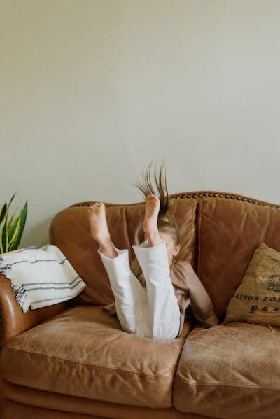 Children may misbehave just to see what happens. <a href="https://www.pexels.com/photo/anonymous-child-having-fun-on-sofa-in-living-room-4740511/" rel="nofollow noopener" target="_blank" data-ylk="slk:Ksenia Chernaya/Pexels;elm:context_link;itc:0;sec:content-canvas" class="link ">Ksenia Chernaya/Pexels</a>, <a href="http://creativecommons.org/licenses/by-sa/4.0/" rel="nofollow noopener" target="_blank" data-ylk="slk:CC BY-SA;elm:context_link;itc:0;sec:content-canvas" class="link ">CC BY-SA</a>