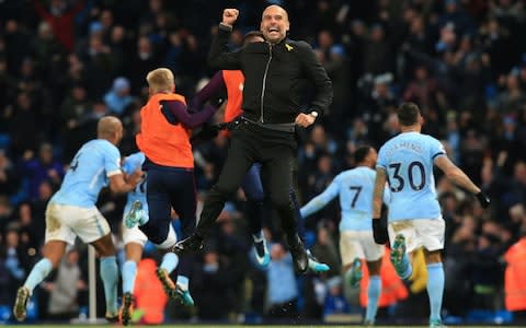 Guardiola's side could break several Premier league records this season - Credit: AFP