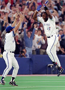 Baseball from the 1992 World Series autographed by Joe Carter