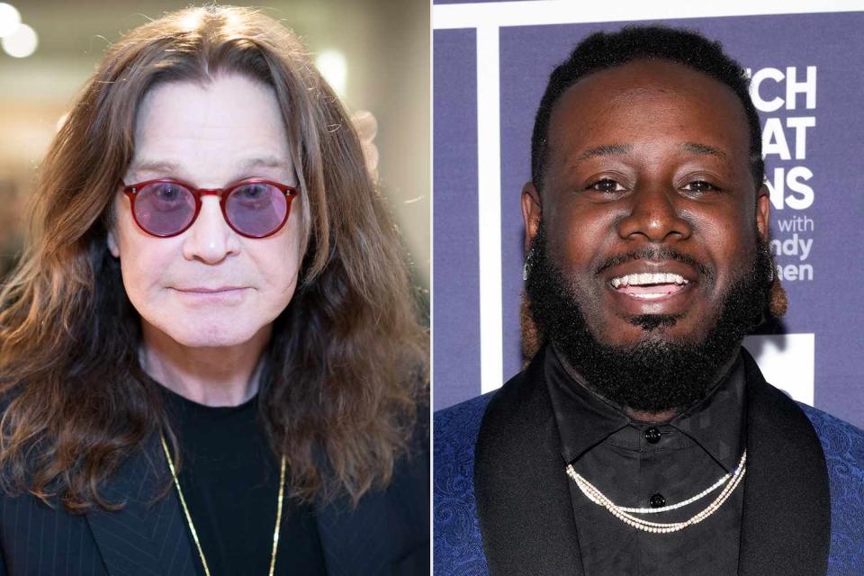 <p>Greg Doherty/Getty; Charles Sykes/Bravo via Getty</p> Ozzy Osbourne; T-Pain