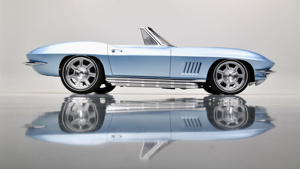 A 1967 Corvette convertible restomod.