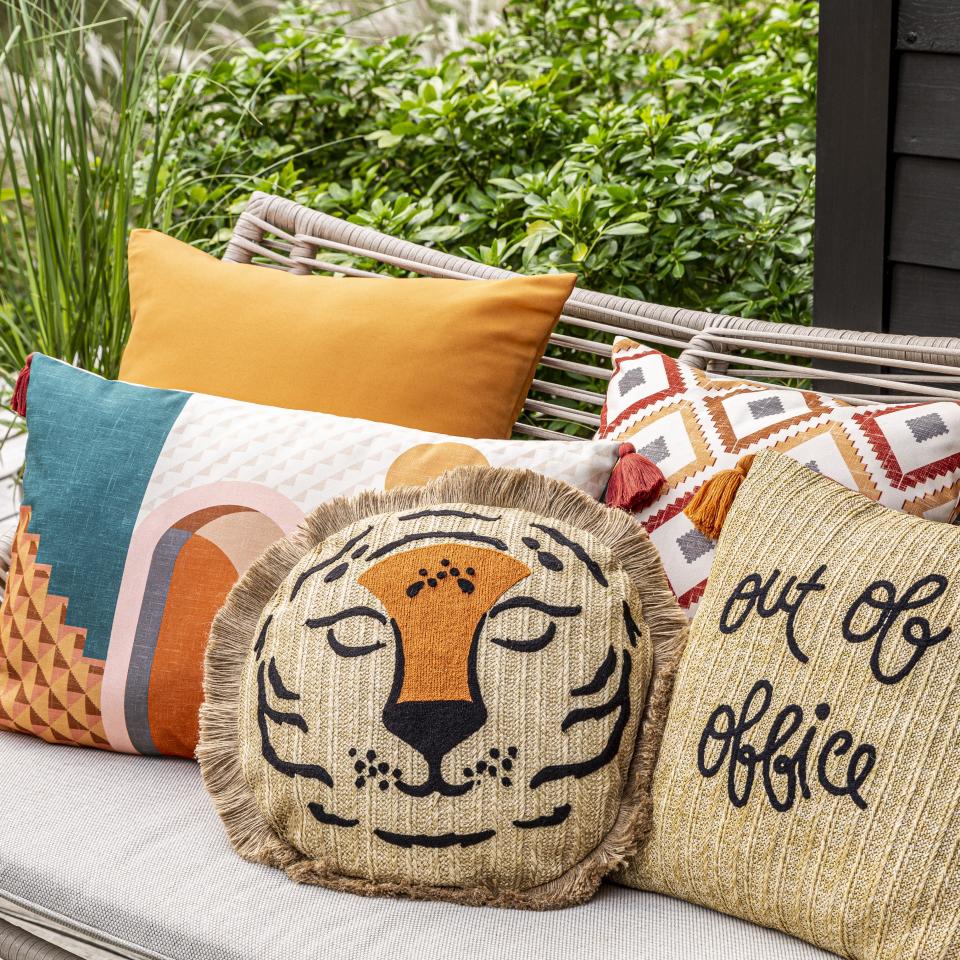 Add personality with cushions