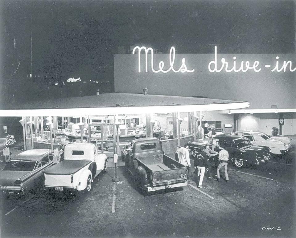 Mel’s Drive-In in a scene from the film “American Graffiti.”