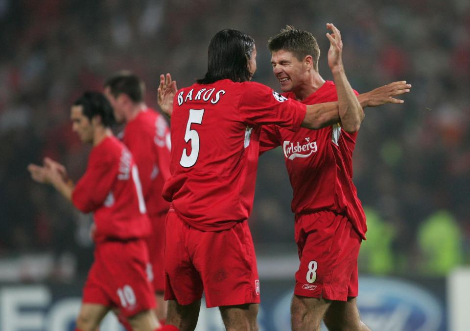 <p>Liverpool’s inconsistent Czech front man helped the Reds to Champions League glory in 2005. But it still does not excuse taking up the number 5 shirt. </p>