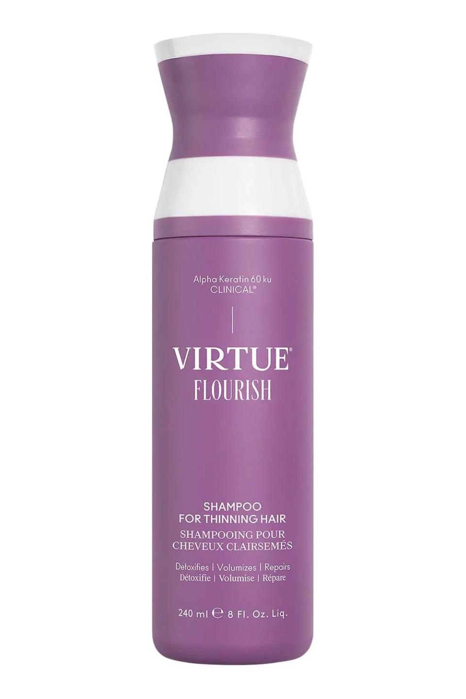 <p><a href="https://go.redirectingat.com?id=74968X1596630&url=https%3A%2F%2Fwww.sephora.com%2Fproduct%2Fvirtue-flourish-shampoo-for-thinning-hair-P480368&sref=https%3A%2F%2Fwww.cosmopolitan.com%2Fstyle-beauty%2Fbeauty%2Fg28829338%2Fbest-shampoo-for-fine-hair%2F" rel="nofollow noopener" target="_blank" data-ylk="slk:Shop Now;elm:context_link;itc:0;sec:content-canvas" class="link ">Shop Now</a></p><p>Flourish Volumizing Keratin Shampoo for Thinning Hair</p><p>$44.00</p><p>sephora.com</p><span class="copyright">Virtue</span>