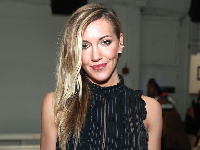 <p>Astrid Stawiarz/Getty</p> Katie Cassidy during NYFW in 2016