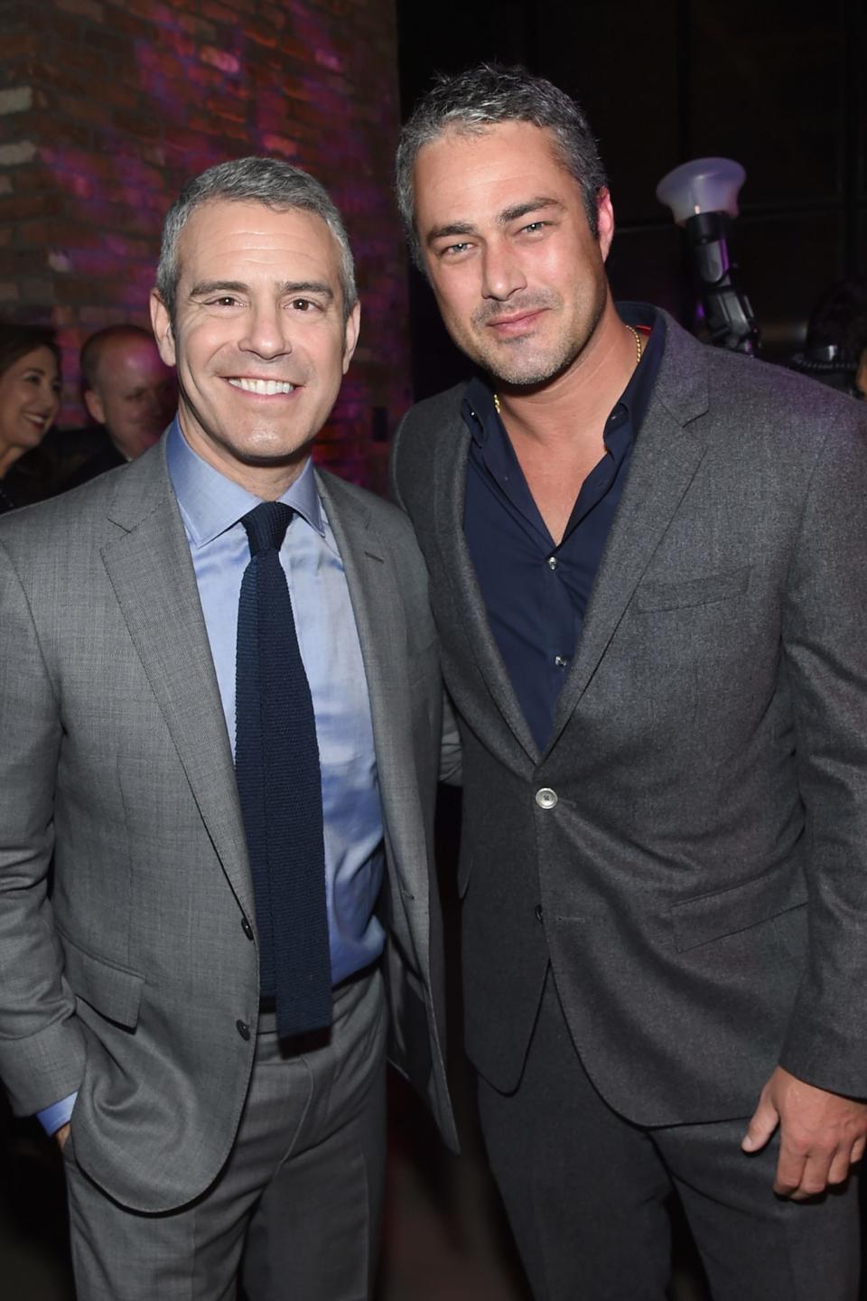 Andy Cohen and Taylor Kinney