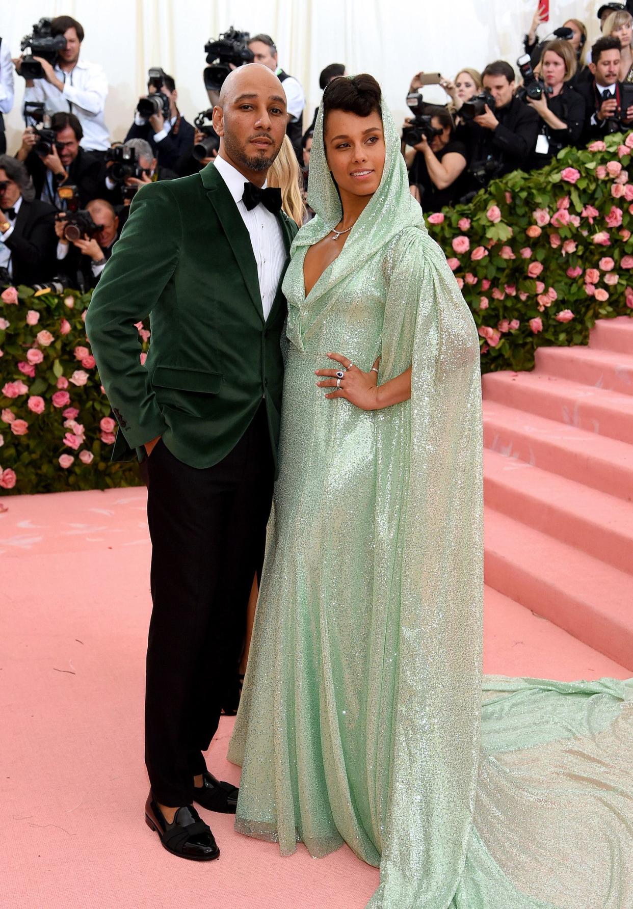 Swizz Beatz and Alicia Keys attend The 2019 Met Gala Celebrating Camp: Notes on Fashion at Metropolitan Museum of Art on May 06, 2019 in New York City.