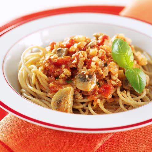 turkey mince bolognese