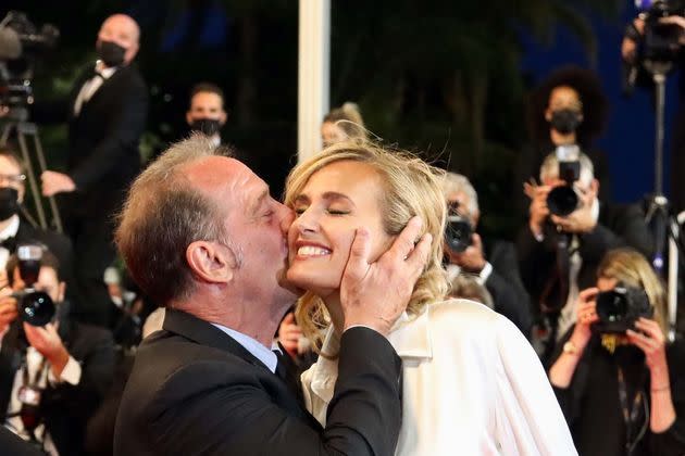 <p>Vincent Lindon et Julia Ducournau</p>