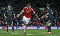 Football Soccer - Manchester United v FC Midtjylland - UEFA Europa League Round of 32 Second Leg - Old Trafford, Manchester, England - 25/2/16Marcus Rashford celebrates scoring the second goal for Manchester UnitedReuters / Russell CheyneLivepic