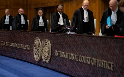 The ICJ may take years to reach a final ruling on a genocide case launched by Gambia - Credit: Peter Dejong/AP