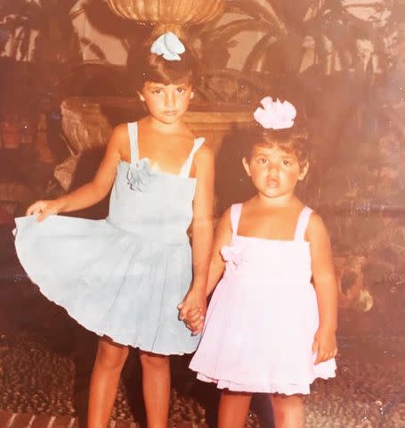 <p>Penelope Cruz Instagram</p> Penelope Cruz and her sister Monica Cruz