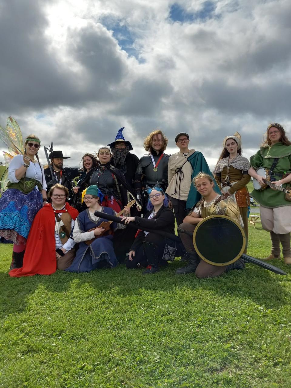 Crowds in costume attended this weekend's renaissance festival, which included actors performing a story throughout the two-day event.