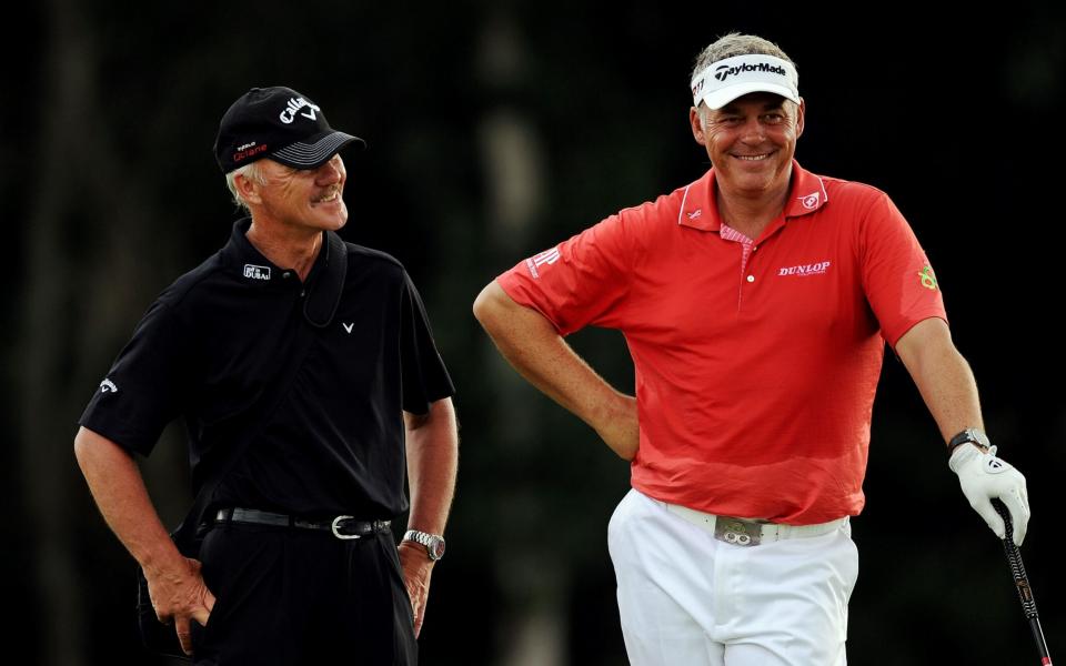 Pete Cowen with Darren Clarke during the 93rd PGA Championship  - Credit: Getty Images 