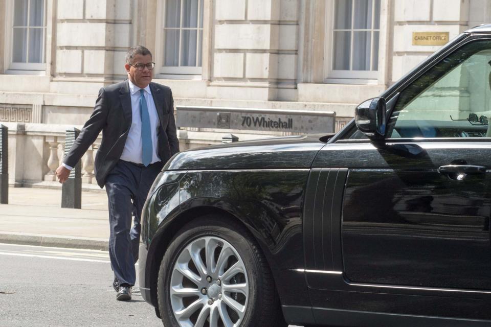 Alok Sharma walks to his car (Jeremy Selwyn)